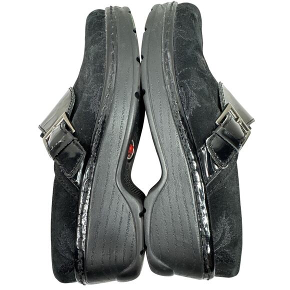 KLOGS Austin Black Suede Tapestry Clog, Women's Size 7 - Picture 6 of 8